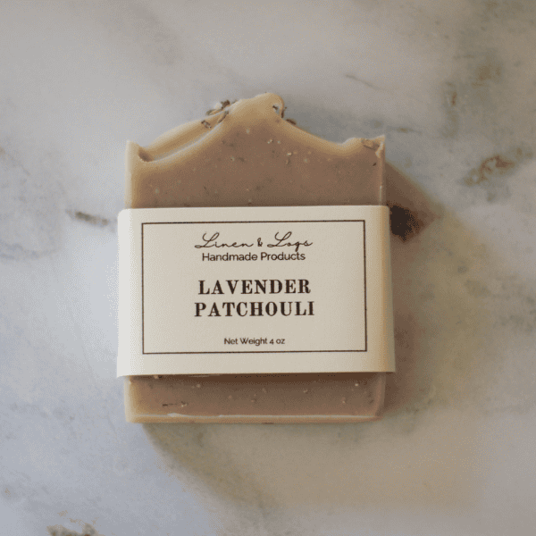 one bar of lavender patchouli soap
