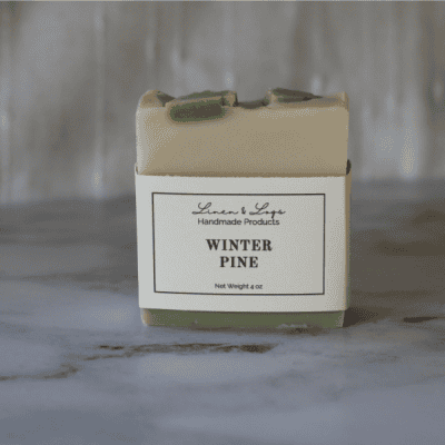 bar of winter pine tallow soap